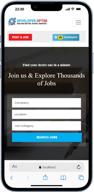 Developer Optim Mobile App Preview